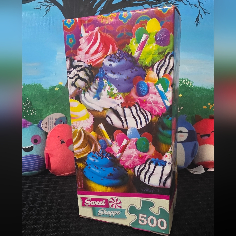 500-Piece Puzzle - Colorful Cupcake Design